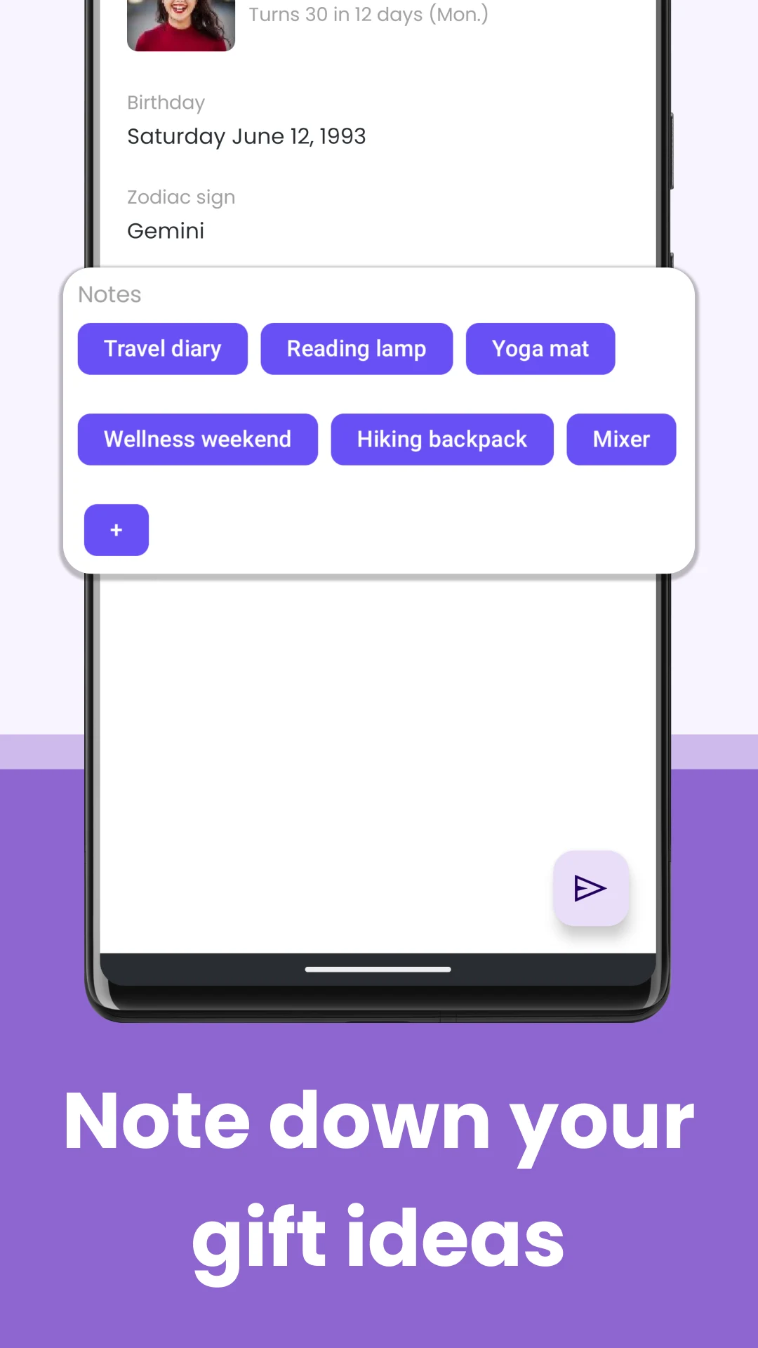 Birthday Calendar & Events screenshot